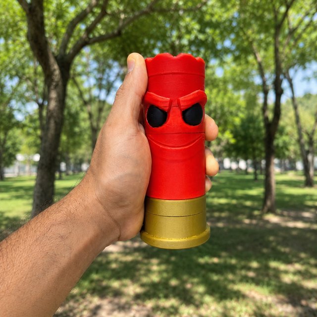 Tótem Bullethead en la calle